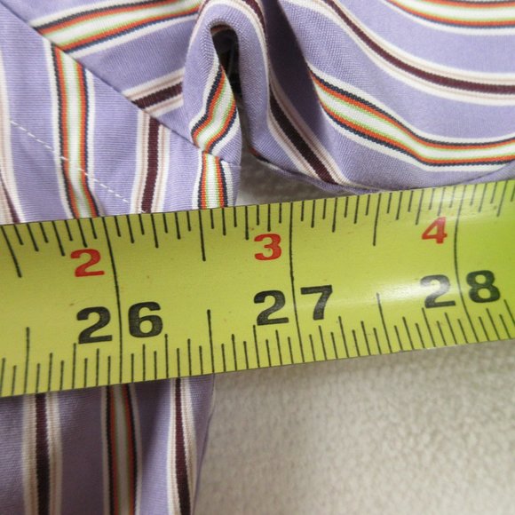 Ralph Lauren Classic Striped Casual Button Down Shirt Size 17 Long Sleeve - Picture 9 of 12